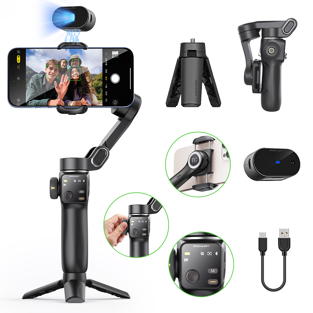 Smart Tv Stick - AOCHUAN Handheld Anti-shake Gimbal Stabilizer Travel