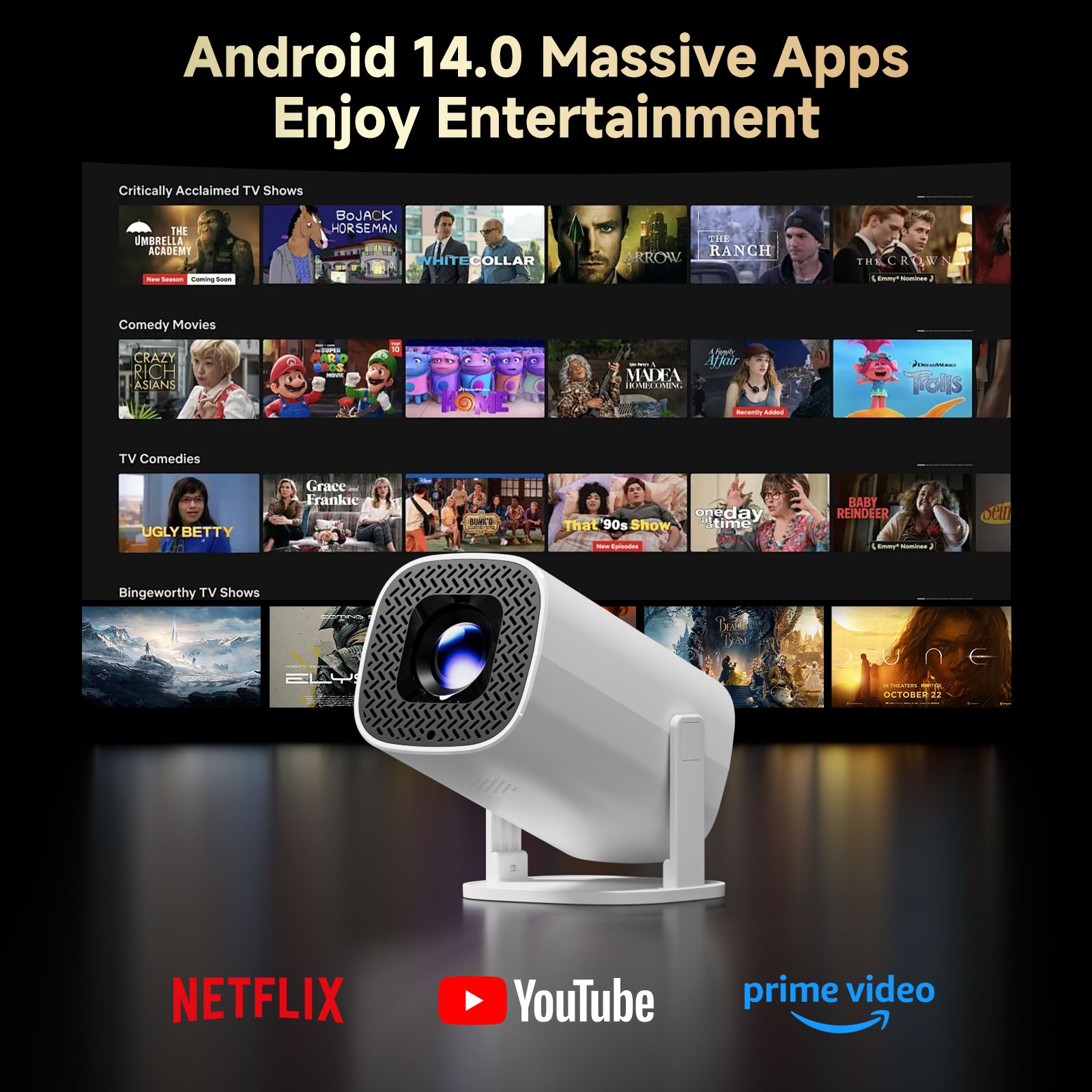 HONGTOP P30PRO Smart Mini Proj - Home Cinema Setup ulasan dan harga