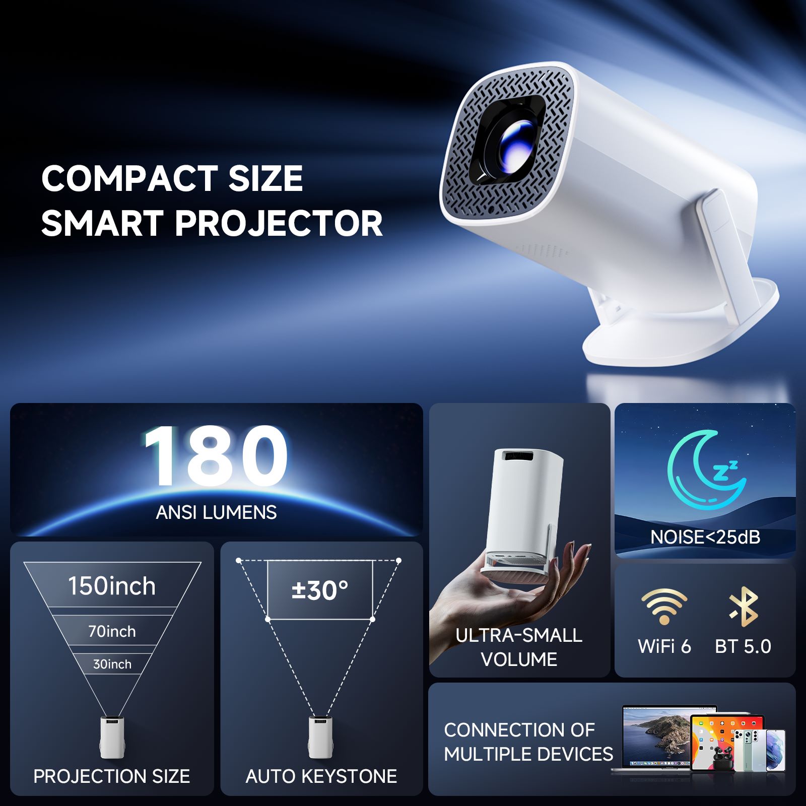 HONGTOP P30PRO Smart Mini Proj - Home Cinema Setup ulasan dan harga