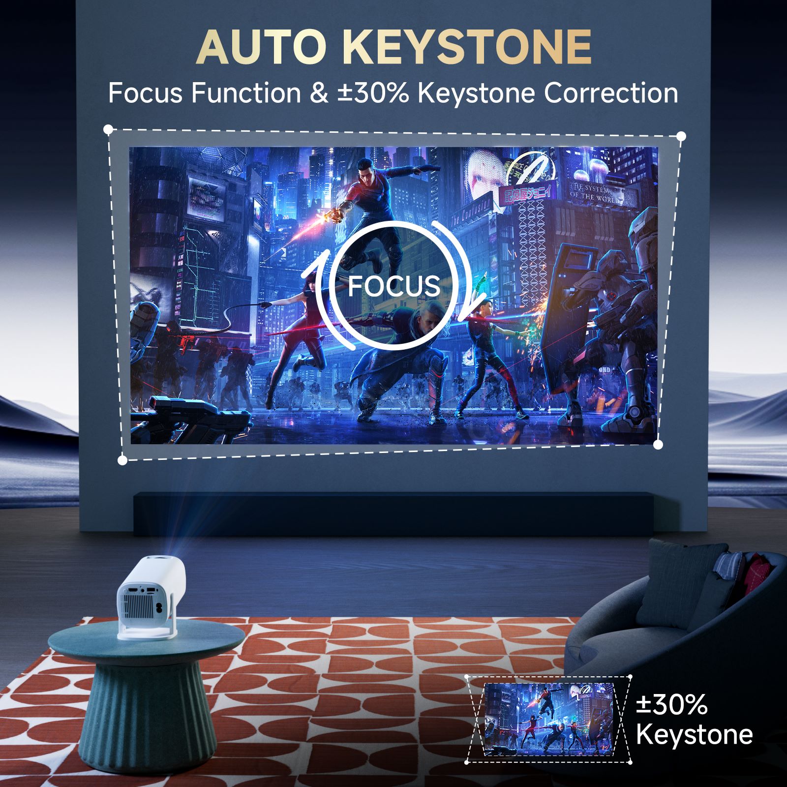 HONGTOP P30PRO Smart Mini Proj - Home Cinema Setup ulasan dan harga
