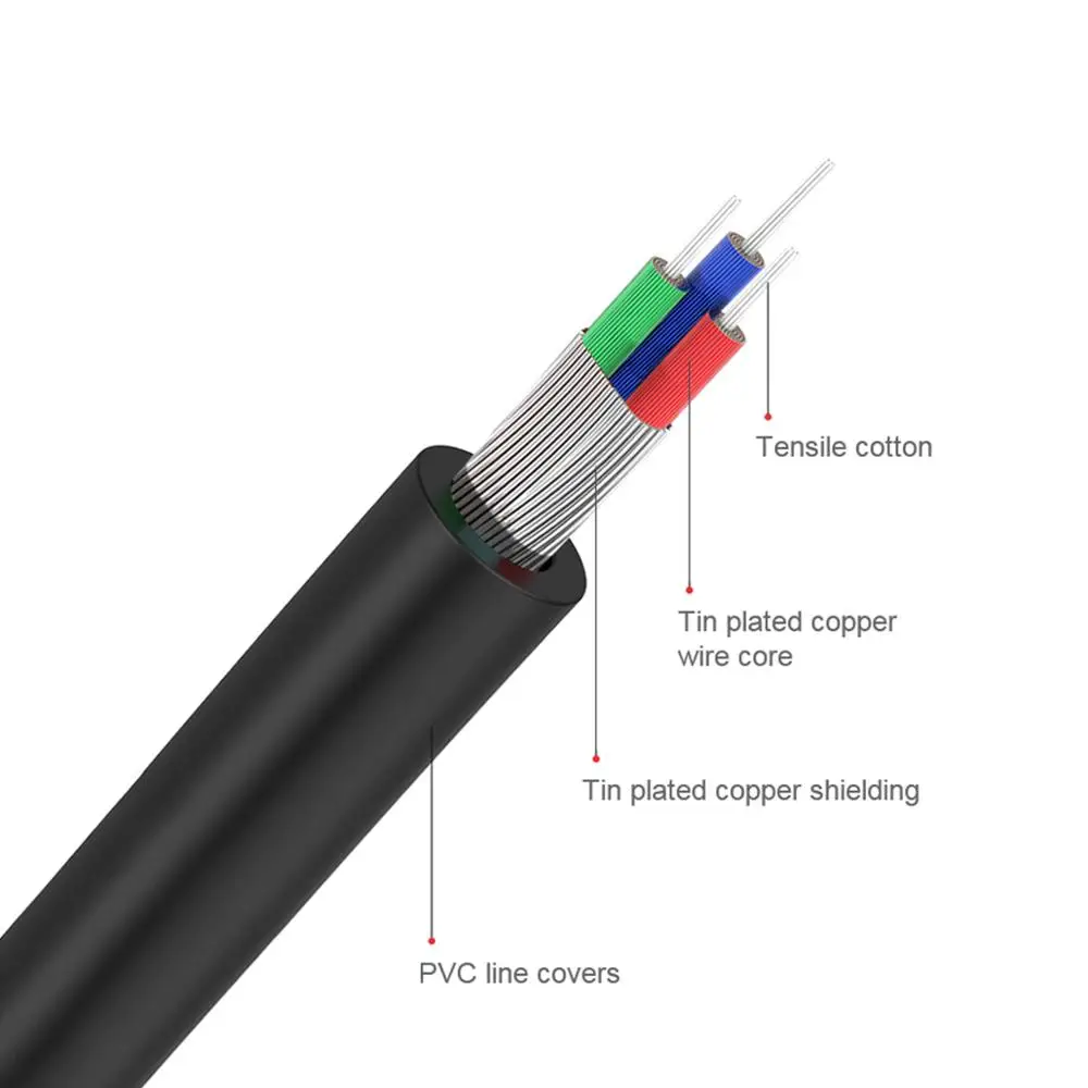 QGeeM RCA Cable 2RCA to 3.5 Au - Home Cinema Hall ulasan dan harga