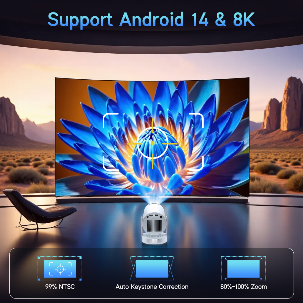 Magcubic Android 14 Native 108 - Home Cinema Setup ulasan dan harga