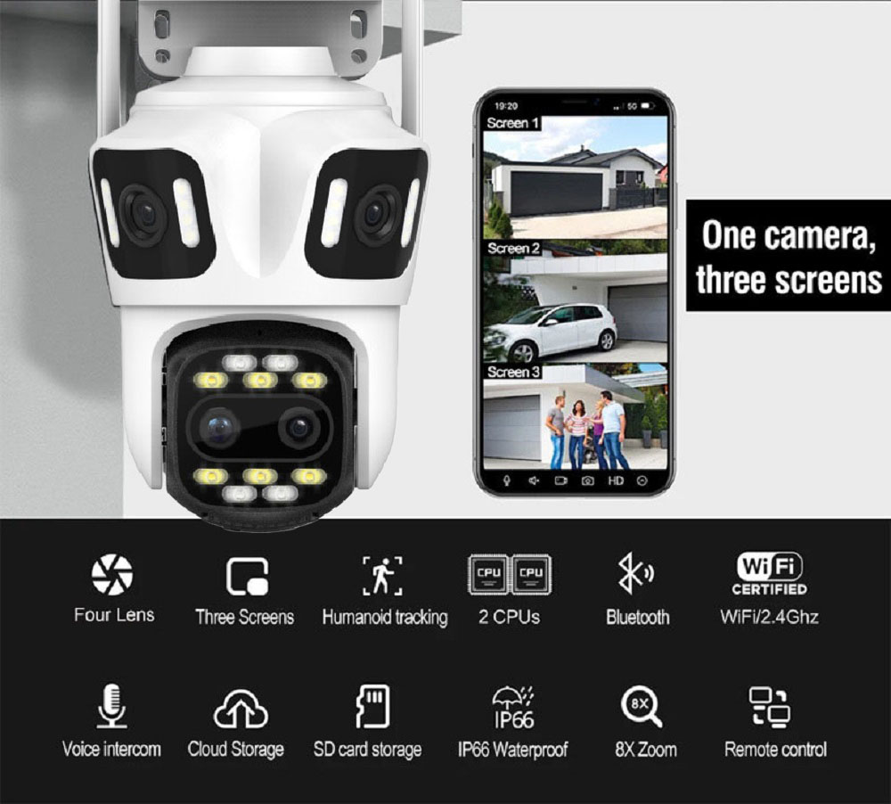 Uzoom 10K 16MP Outdoor PTZ WIF - Home Cinema Outdoor ulasan dan harga