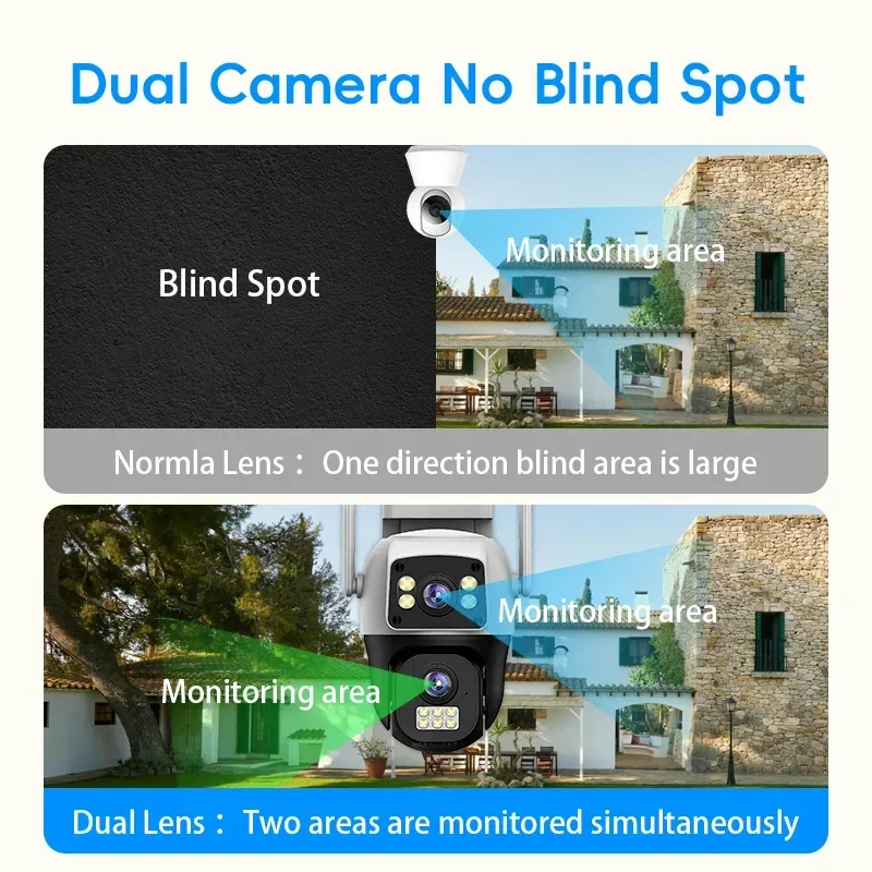8MP 4K WIFI IP Camera PTZ Outd - Home Cinema Outdoor ulasan dan harga