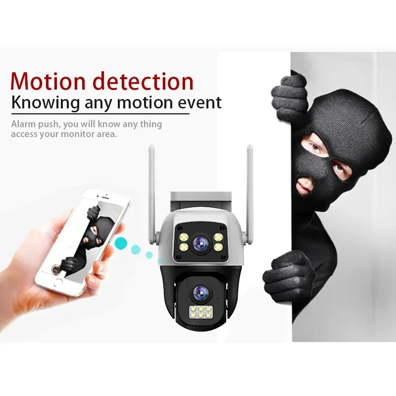 8MP 4K WIFI IP Camera PTZ Outd - Home Cinema Outdoor ulasan dan harga