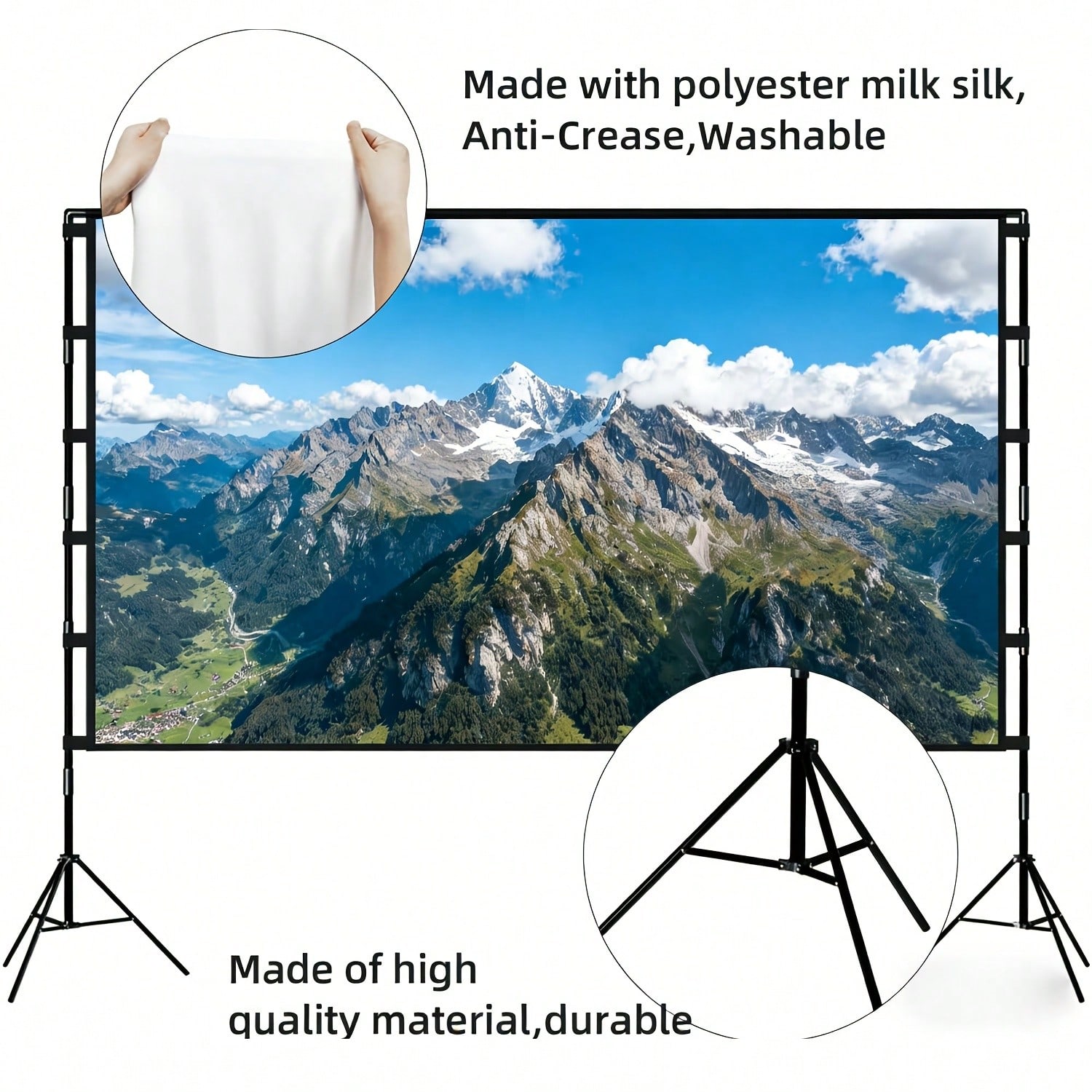 XBJ 100 Inch 4K Ultra HD Proje - Home Cinema Outdoor ulasan dan harga