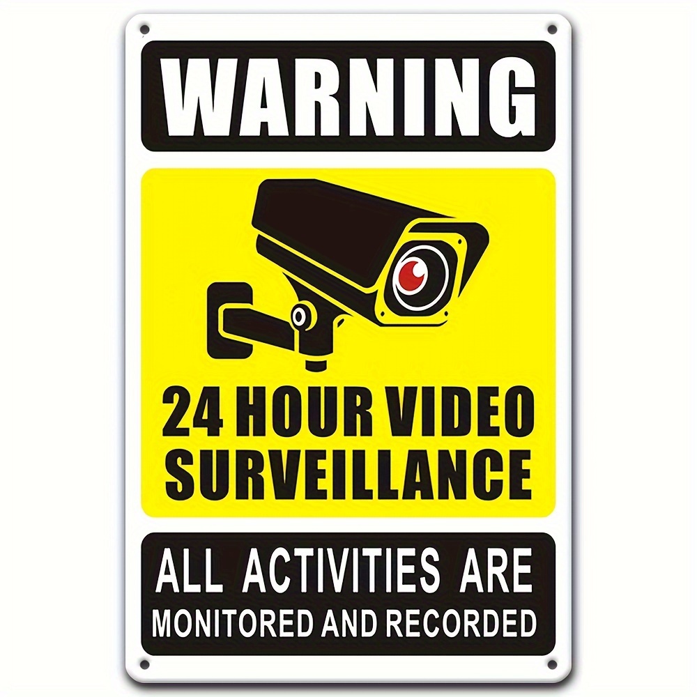 24/7 Video Surveillance Warnin - Home Cinema Outdoor ulasan dan harga