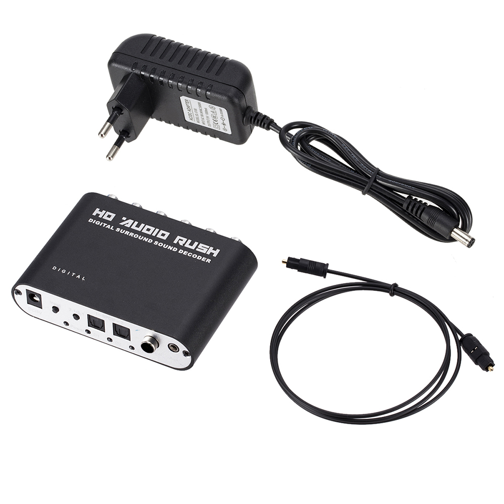 5.1CH HD Audio Decoder SPDIF C - Surround Sound Decoder ulasan dan harga