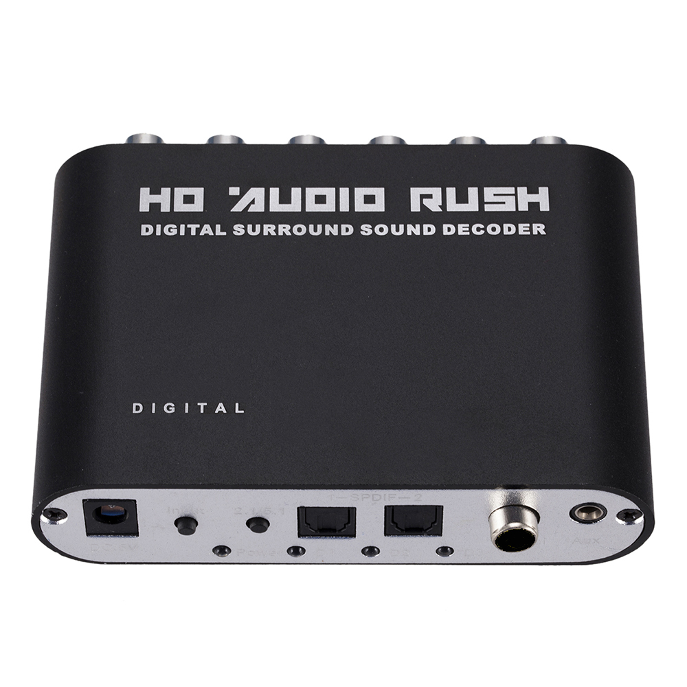 5.1CH HD Audio Decoder SPDIF C - Surround Sound Decoder ulasan dan harga
