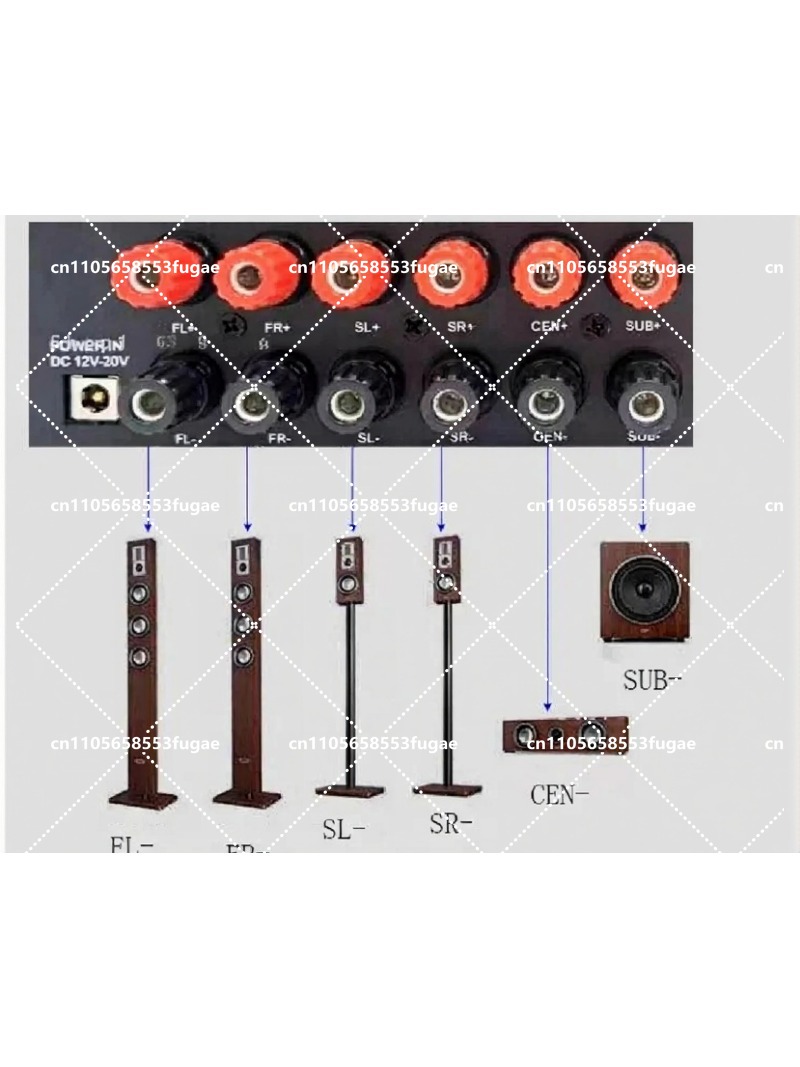 5.1 Channel HDMI Audio Decoder - Surround Sound Decoder ulasan dan harga
