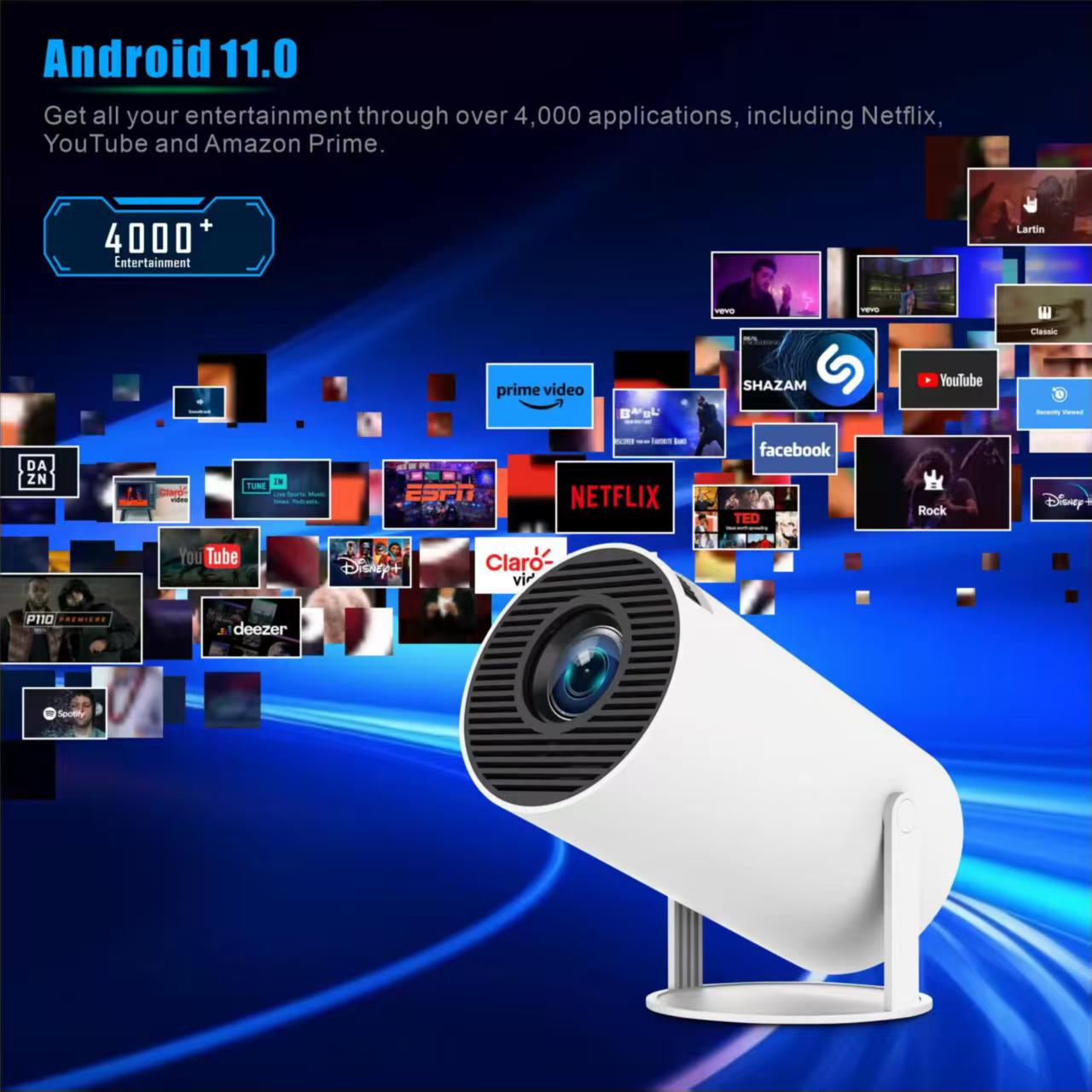 Mini HY300 Portable Projector  - Home Cinema Setup ulasan dan harga