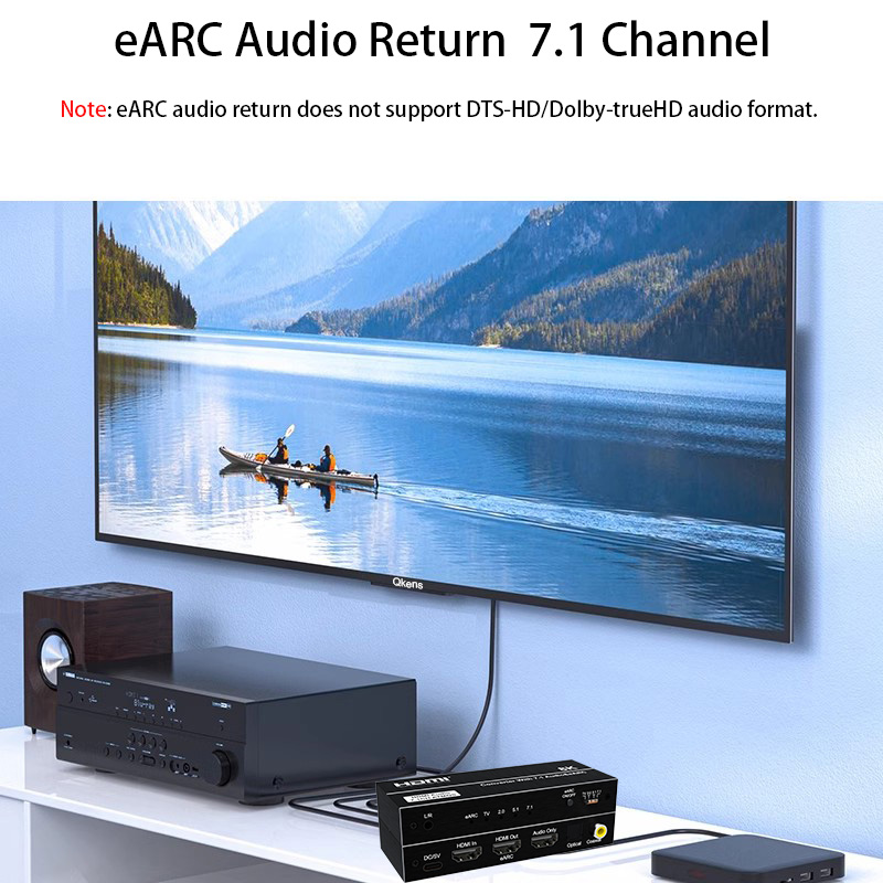8K HDMI EARC Return Audio Extr - Surround Sound Decoder ulasan dan harga