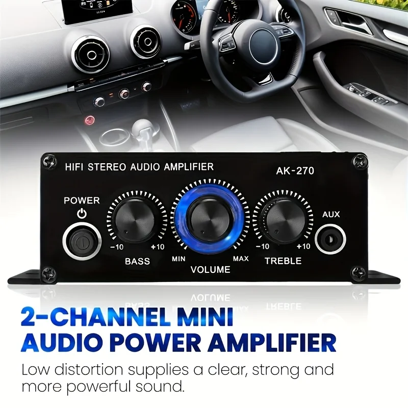 AK-270 400W Mini Power Amplifi - Home Cinema Hall ulasan dan harga