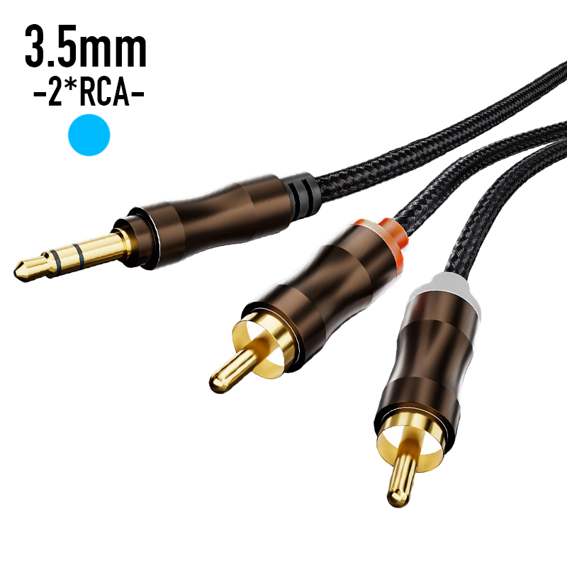 RCA To 3.5 mm Jack Aux Audio C - Home Cinema Hall ulasan dan harga