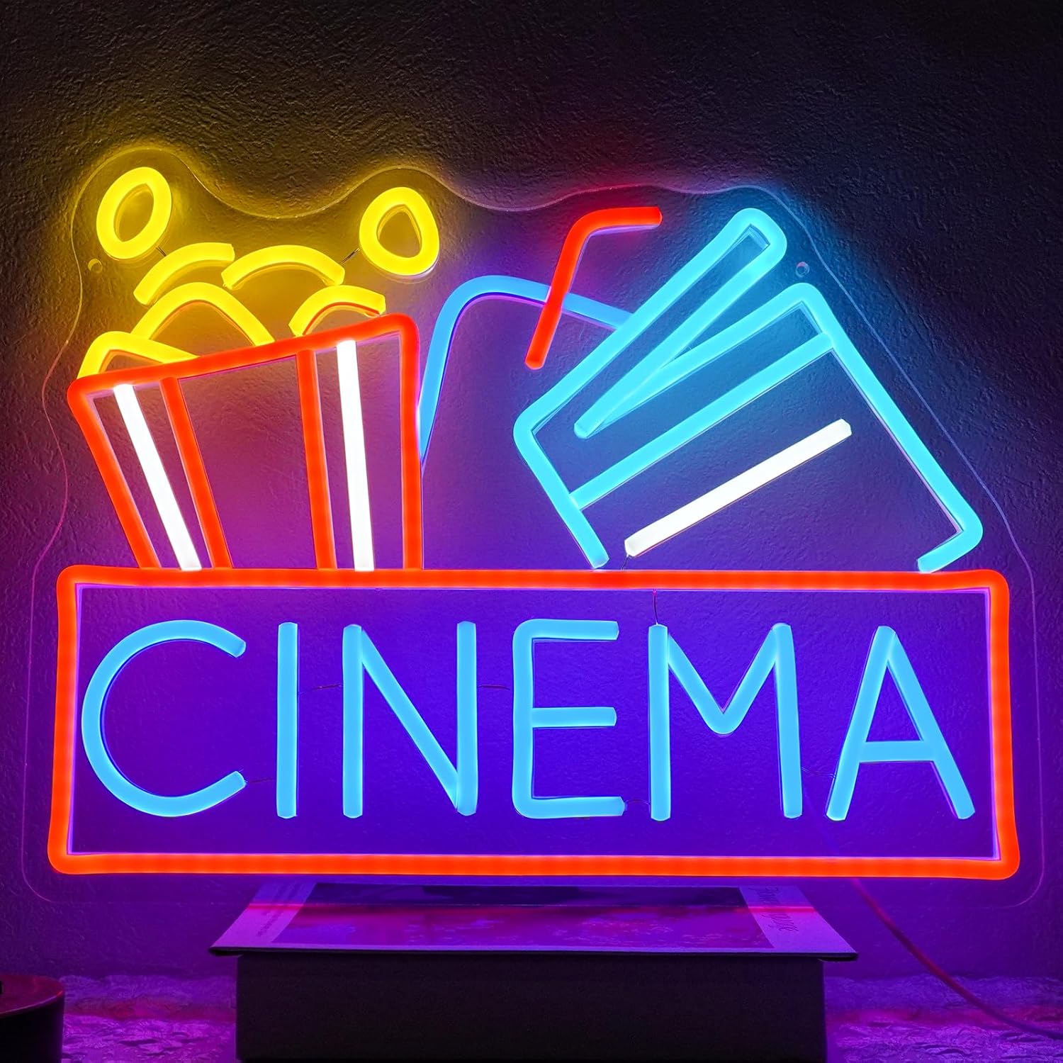 Cinema Neon Sign USB Powered L - Home Cinema Outdoor ulasan dan harga